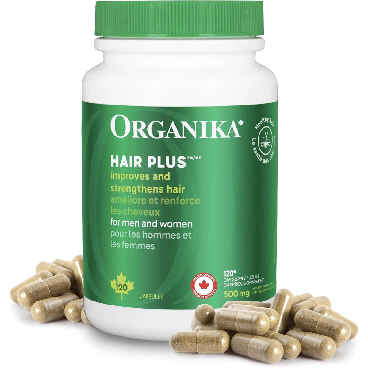Organika Hair Plus 480mg 120 Capsules