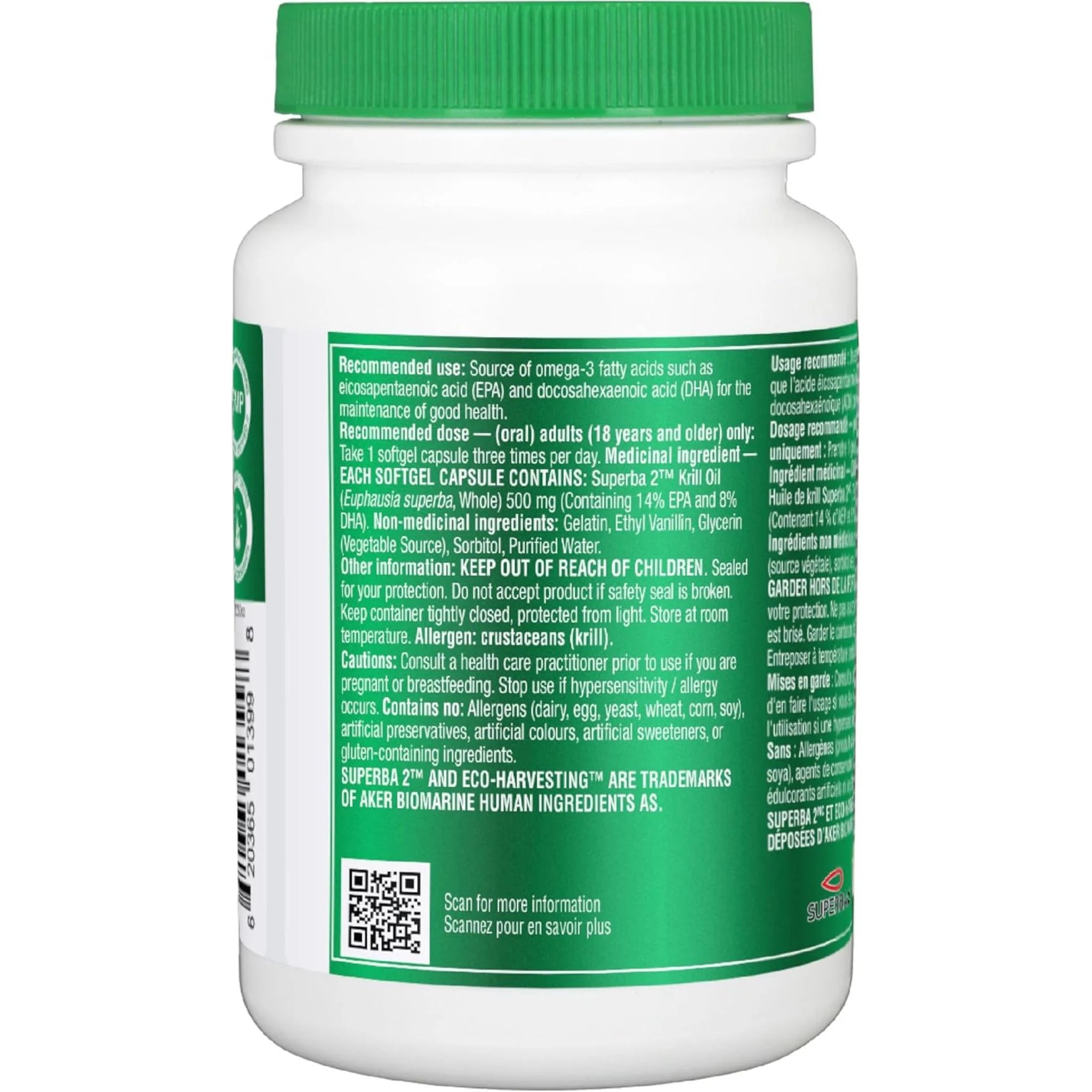 Organika Krill Oil Omega - 3 Softgels - Nature's Source Inc