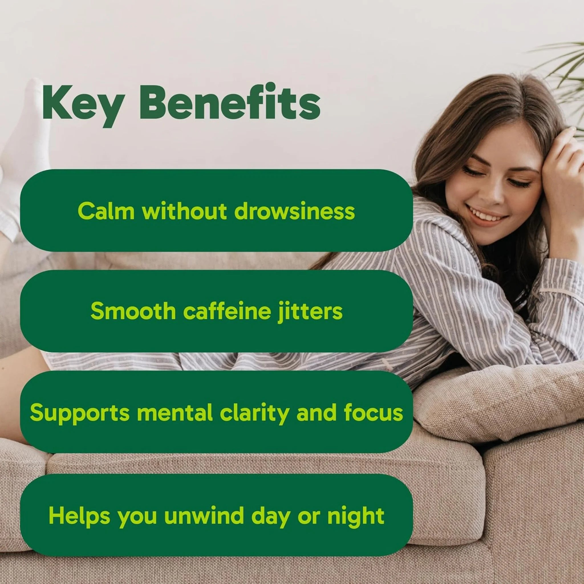 Organika L-Theanine 225mg 90 Vegan Capsules