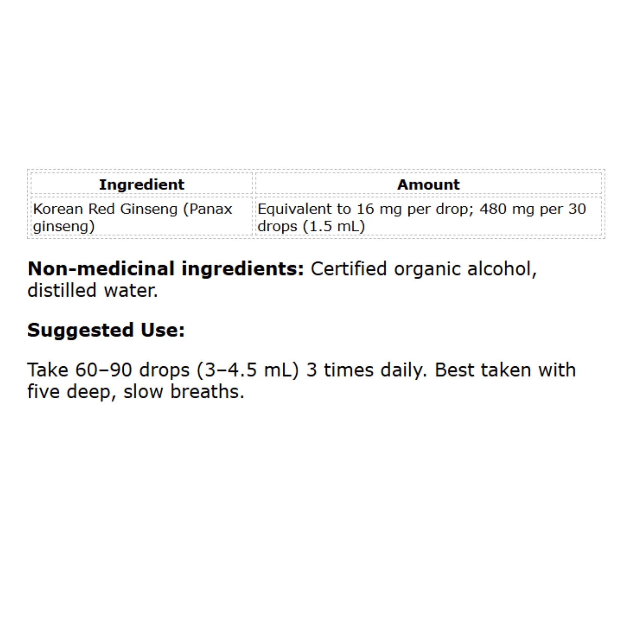 Botanica Korean Red Ginseng 50ml