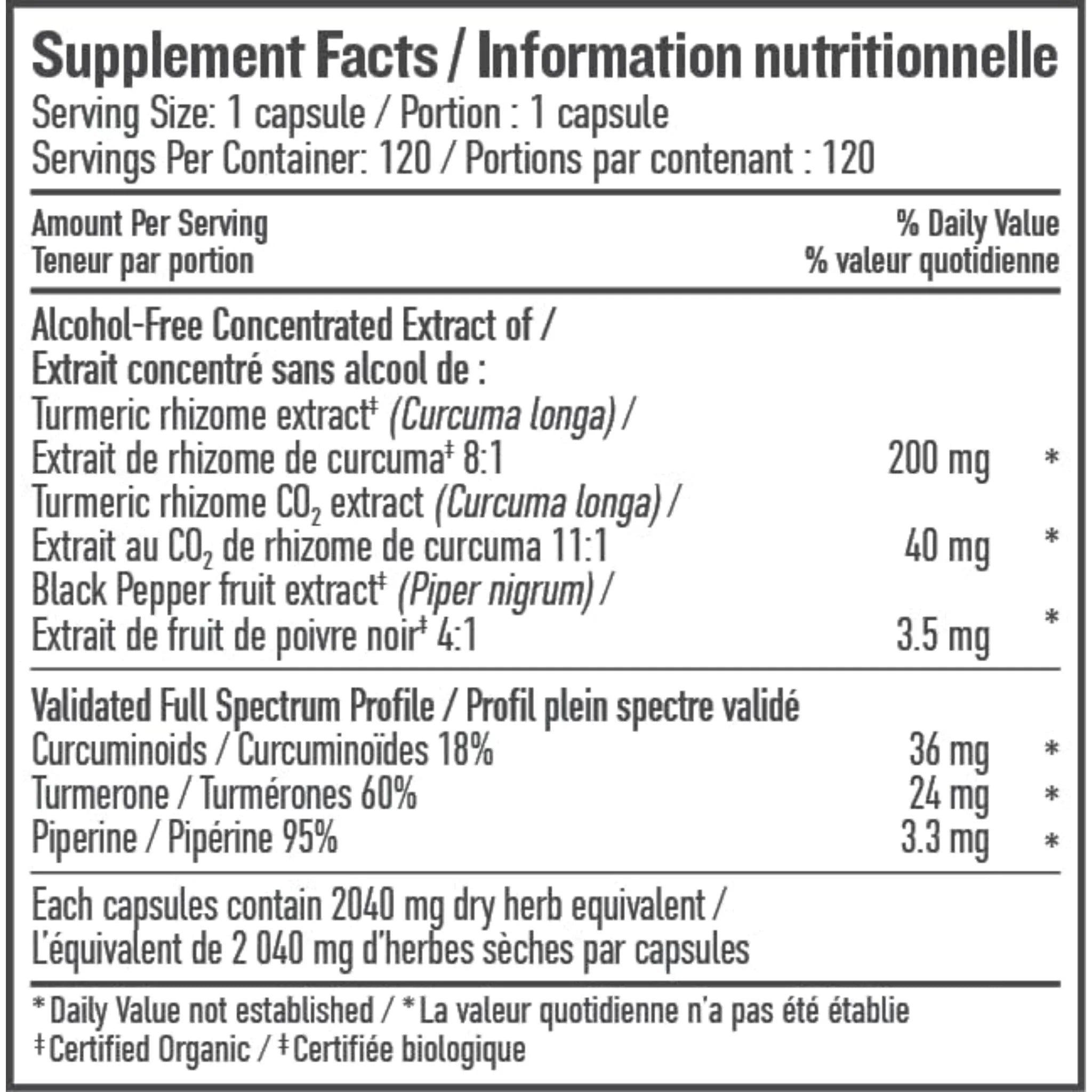 Botanica Turmeric 120 Capsules
