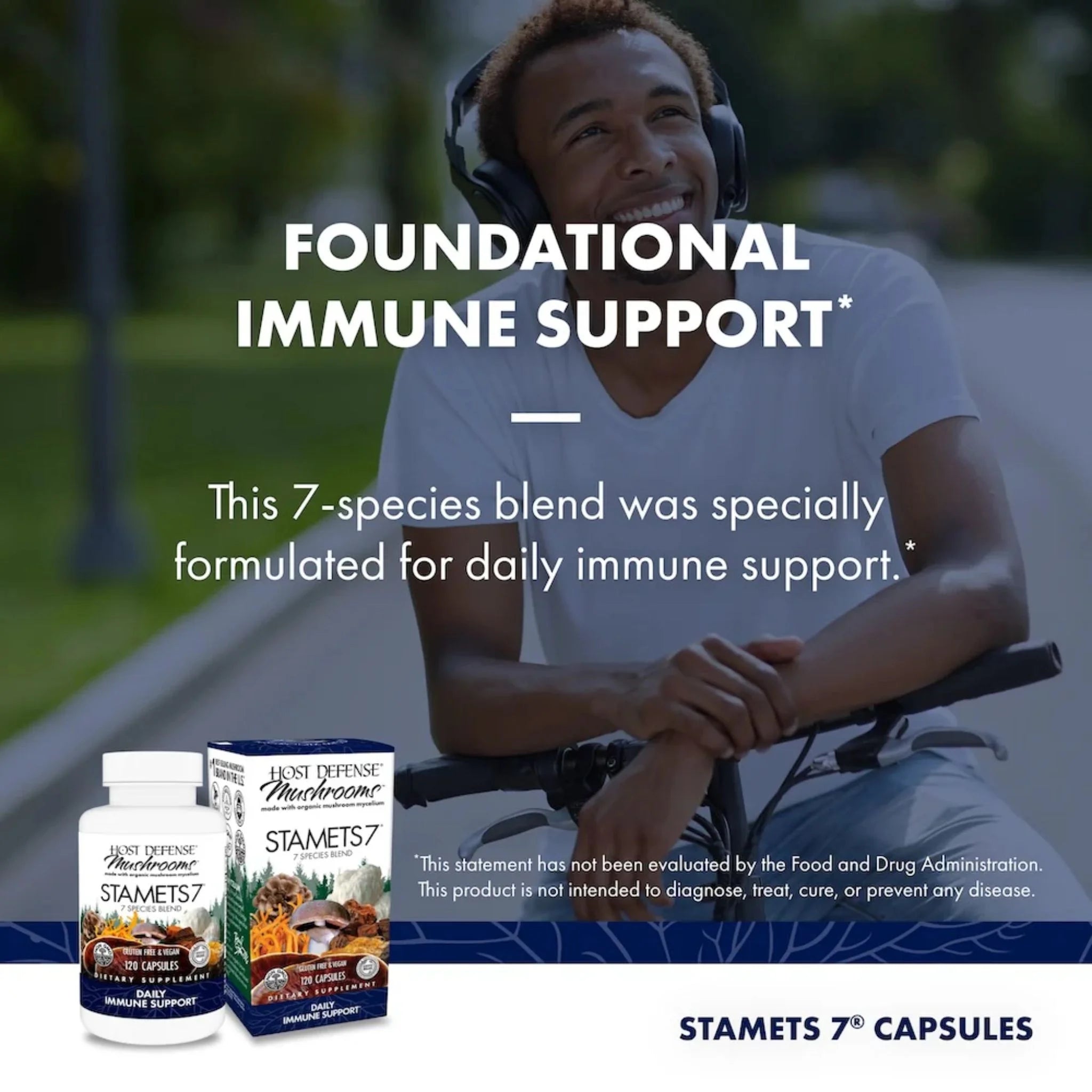 Host Defense Stamets 7, 120 Capsules