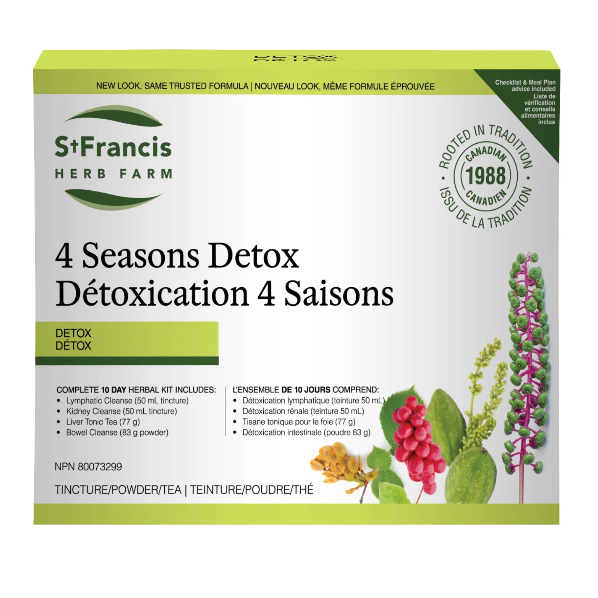 St. Francis Herb Farm 4 Seasons Detox Kit - Nature's Source Inc