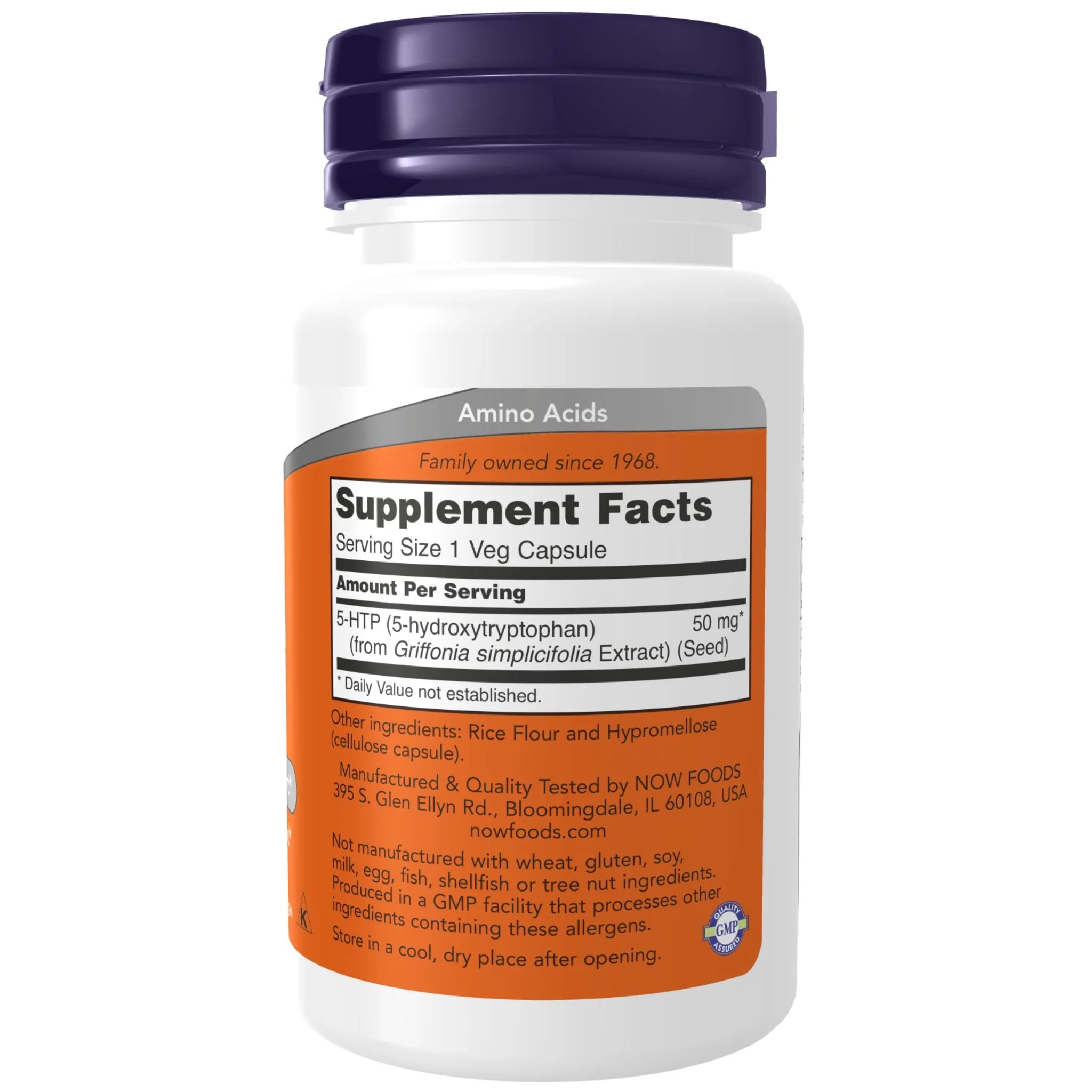 NOW 5-HTP 50mg 90 Capsules