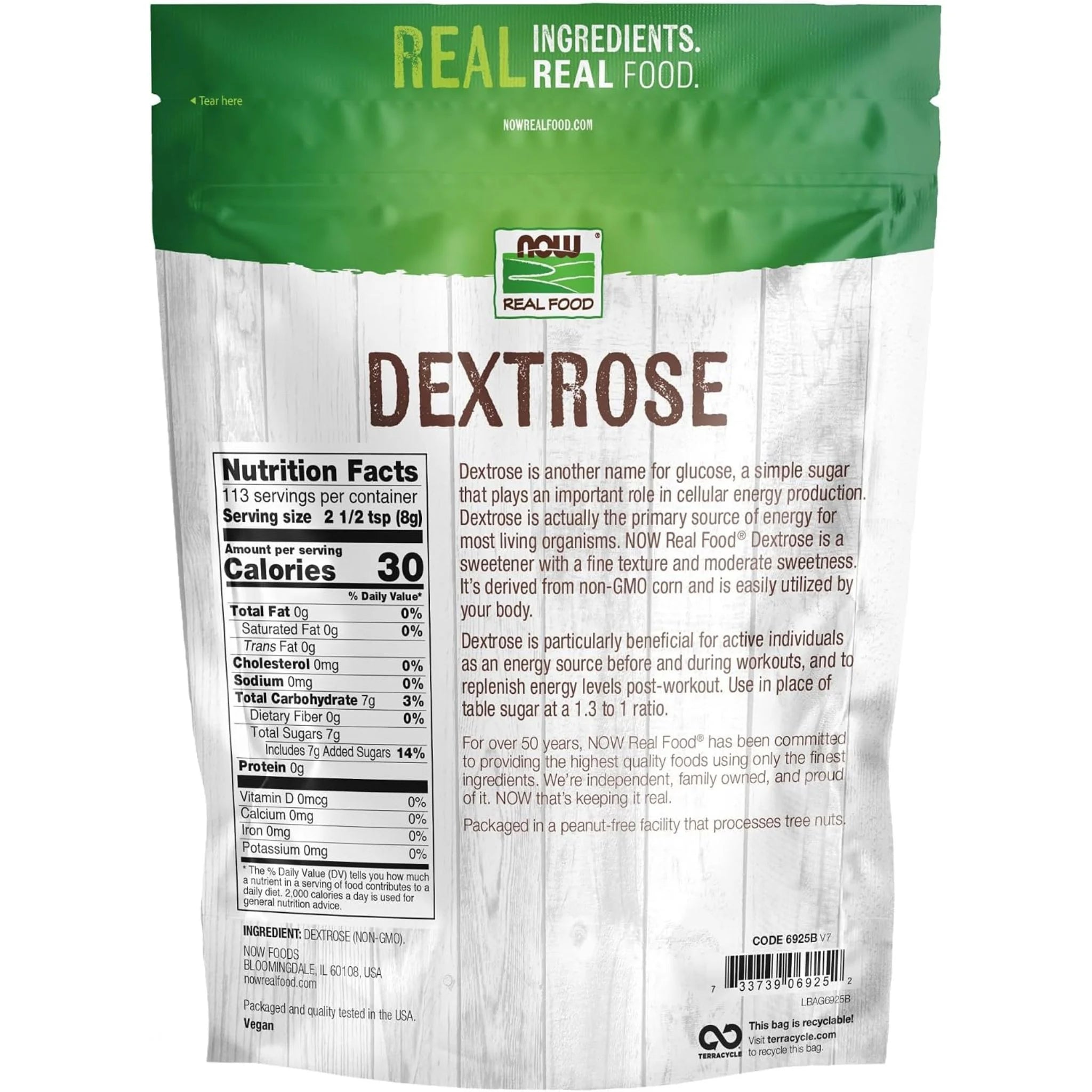 NOW Dextrose 907g