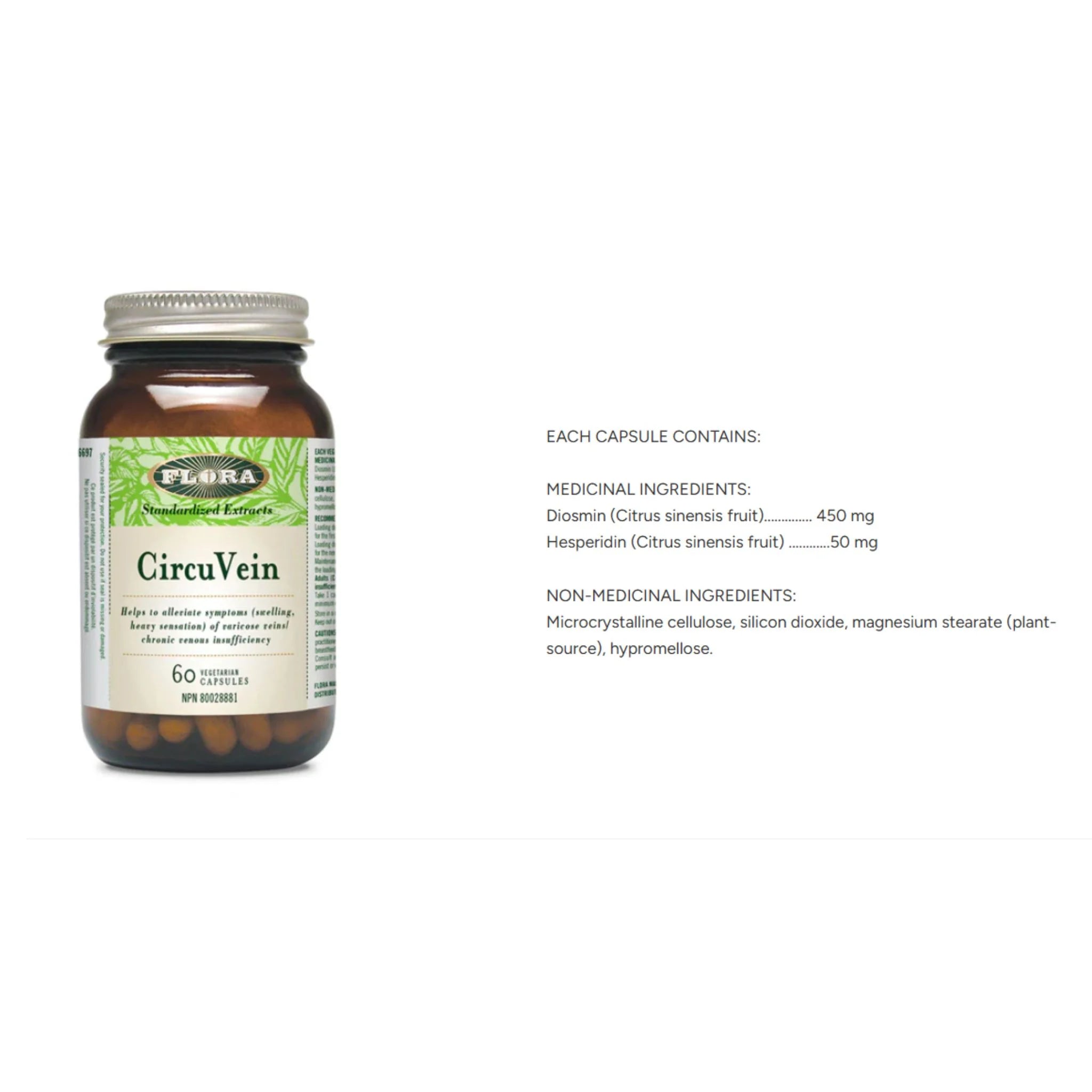 Flora CircuVein 180 Capsules - Nature's Source Inc