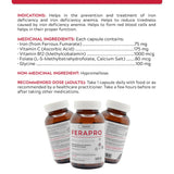 Replete Ferapro 75 Medium - Dose Iron 100 Vegetable Capsules - Nature's Source Inc