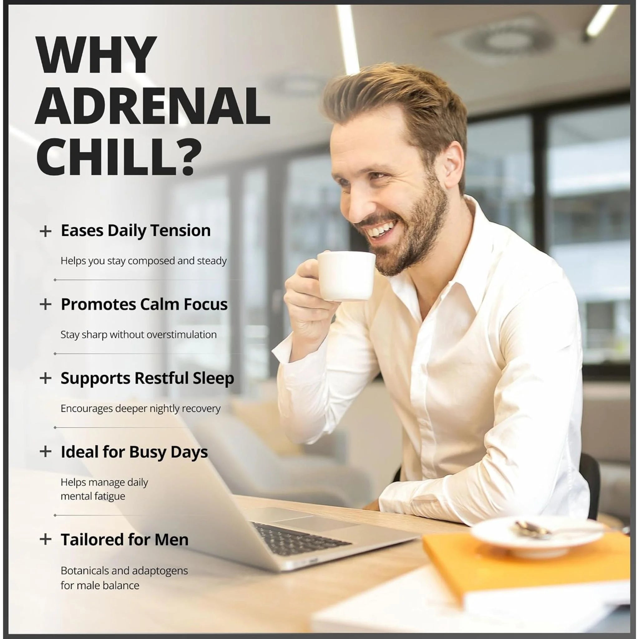 CanPrev Adrenal Chill Men 90 Vegan Capsules