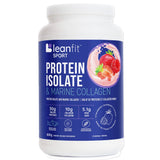 LeanFit Protein Isolate & Marine Collagen Strawberry Raspberry 828g - Nature's Source Inc