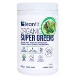 LeanFit Organic Super Greens Unsweetened 171g - Nature's Source Inc