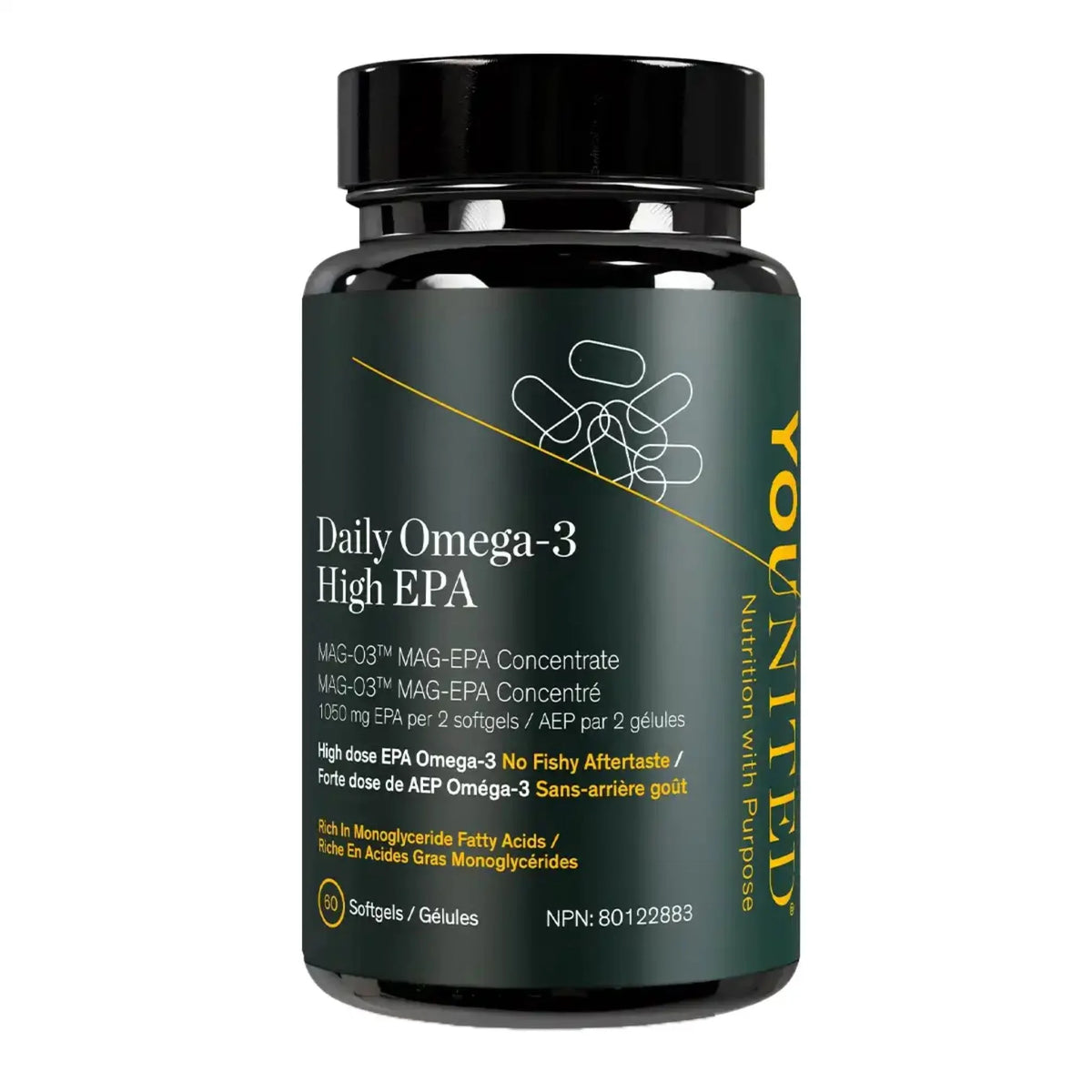 Younited Daily Omega-3 High EPA, 60 Softgels