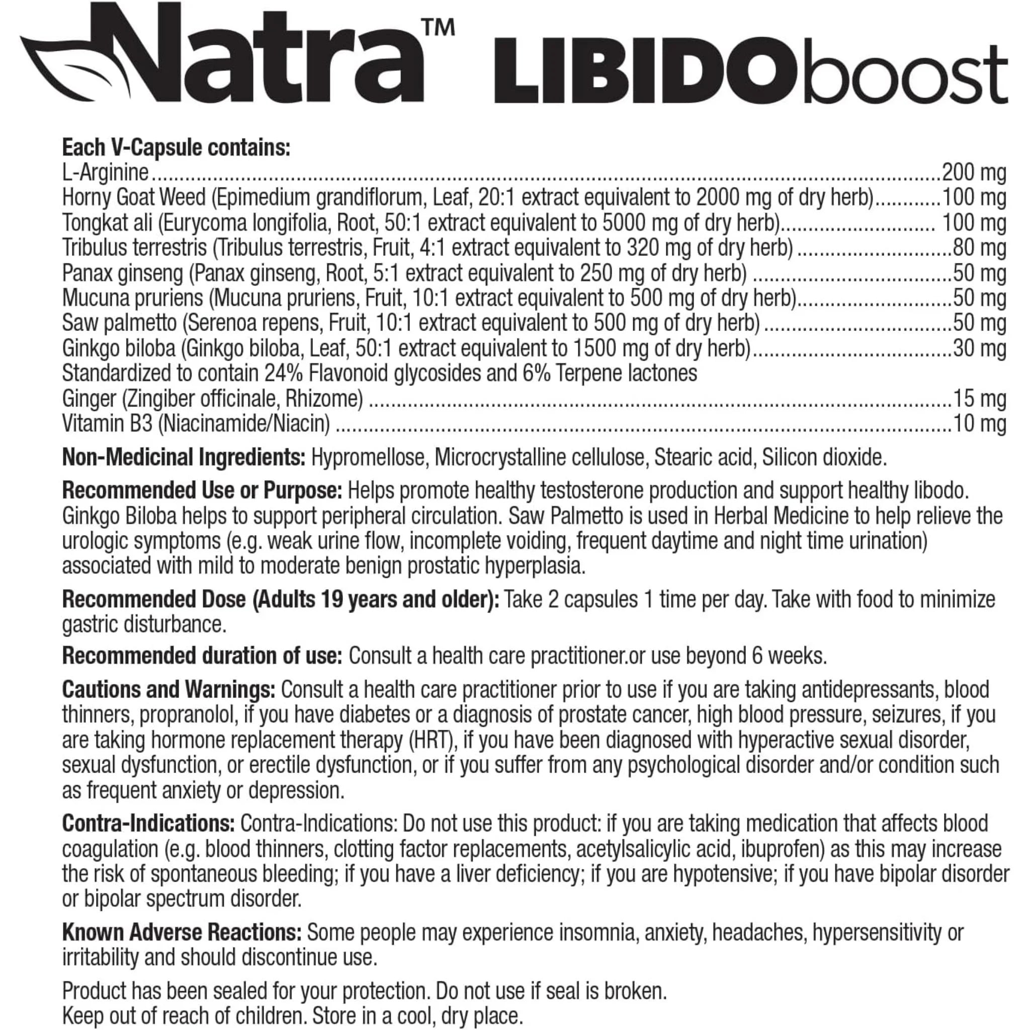 Natra Men LIBIDOboost 60 Capsules