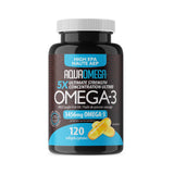 AquaOmega High EPA Omega - 3, 3456mg, 120 Softgels - With EPA and Vitamin D, Wild Caught Omega 3 Fish Oil, Supports Brain Function, Heart Health and Immune Function - Nature's Source Inc