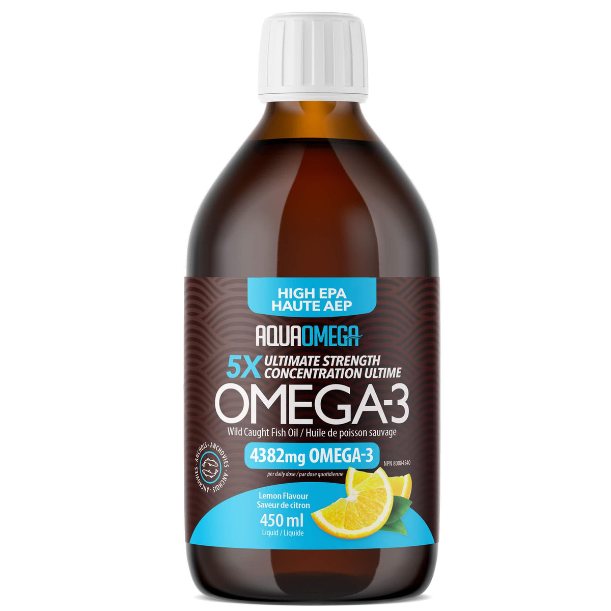 AquaOmega High EPA Lemon 450ml