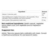 Protocol Ortho C-1000mg + Bioflavonoid 120 Vegetable Capsules