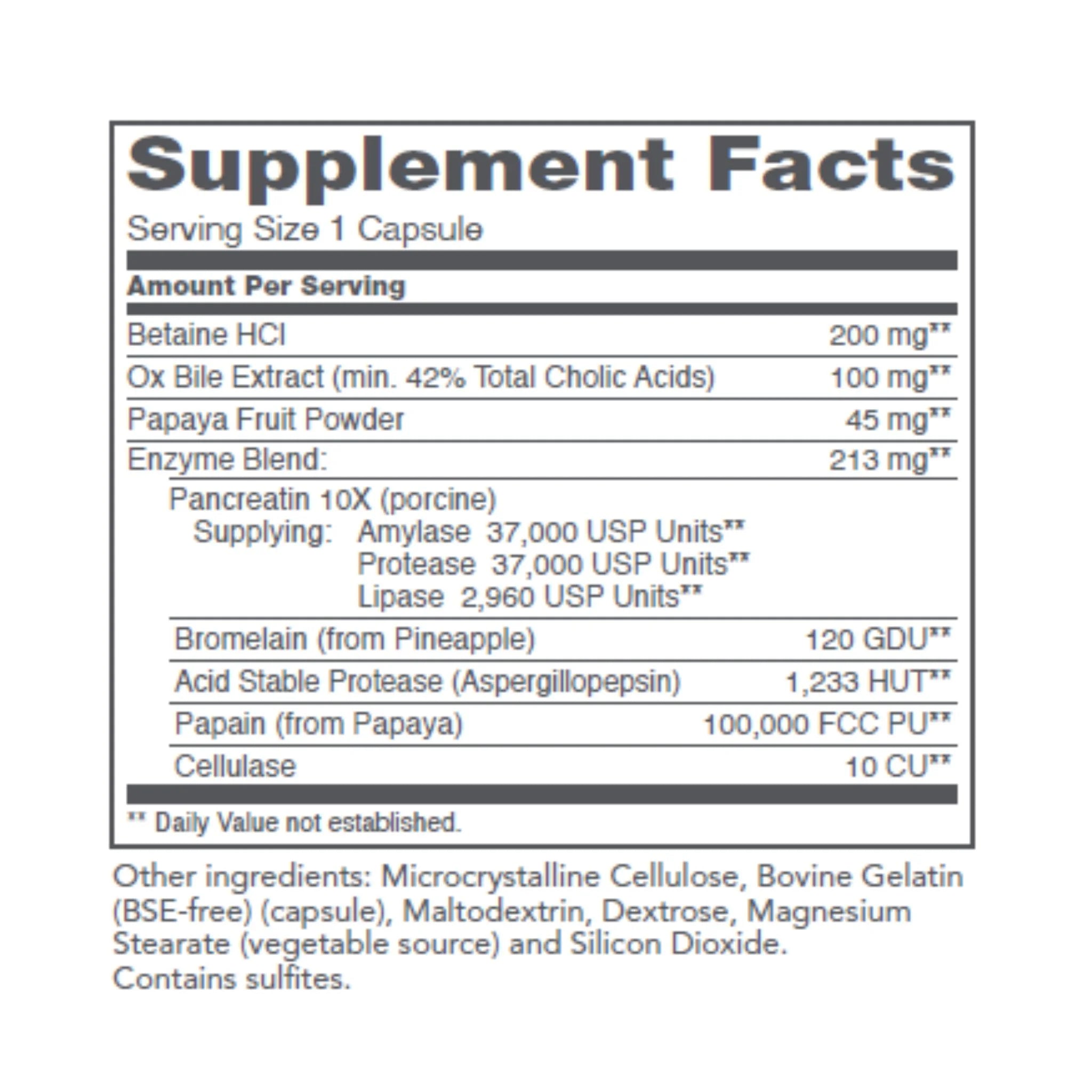 Protocol Enzymes-HCI 120 Capsules