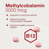 Protocol B-12 5000mcg Methylcobalamin 60 Lozenges