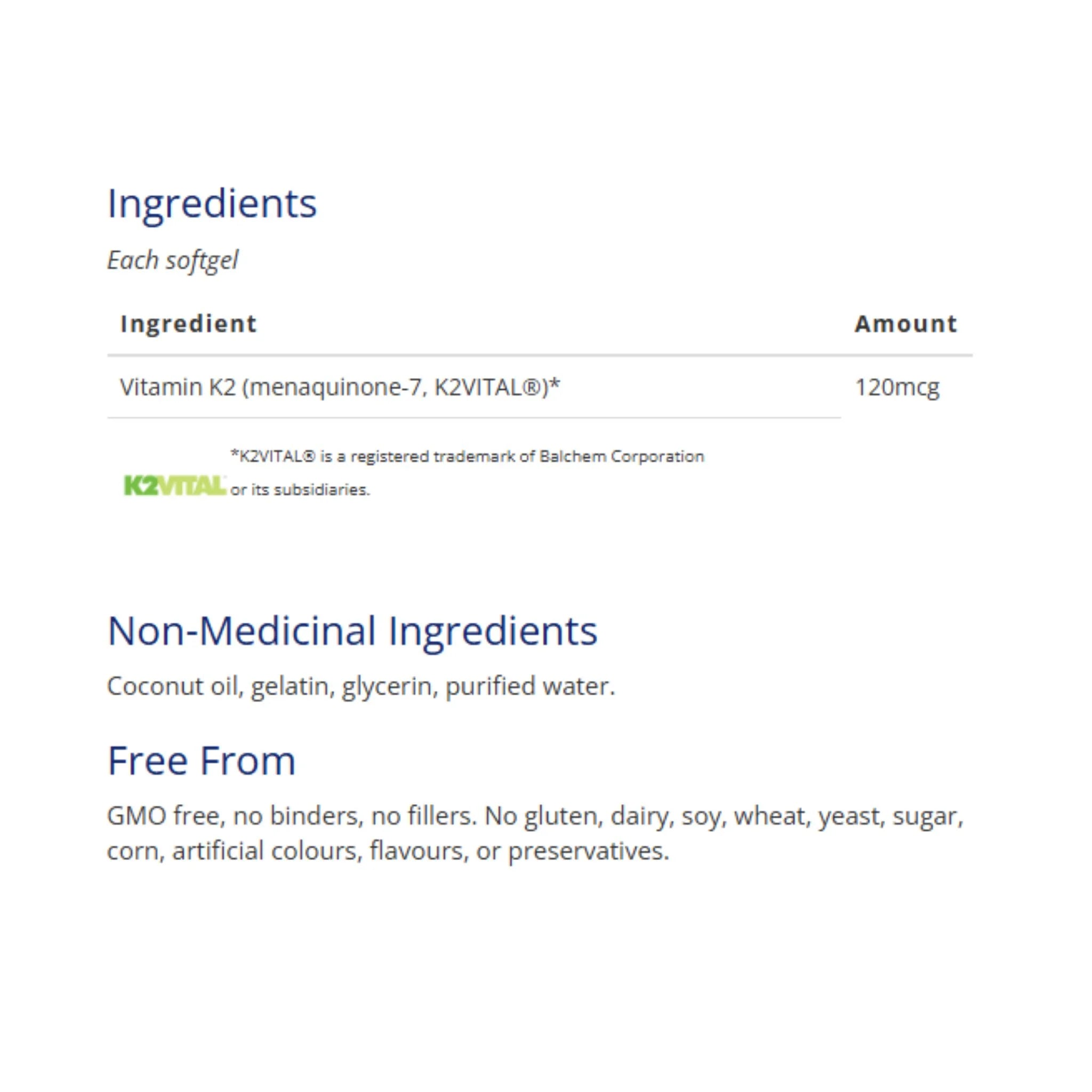 CanPrev K2 120mcg 240 Softgels - Nature's Source Inc