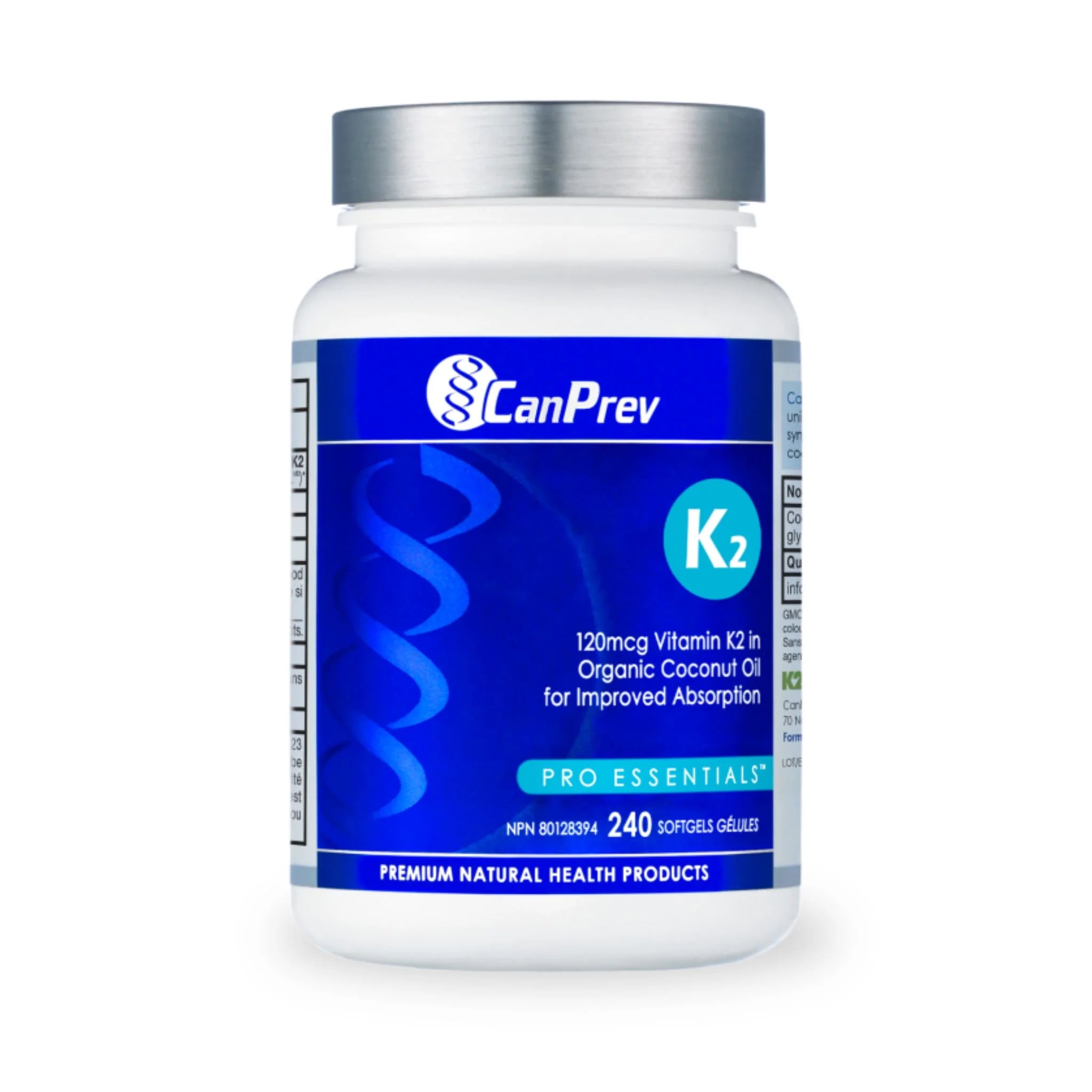 CanPrev K2 120mcg 240 Softgels - Nature's Source Inc