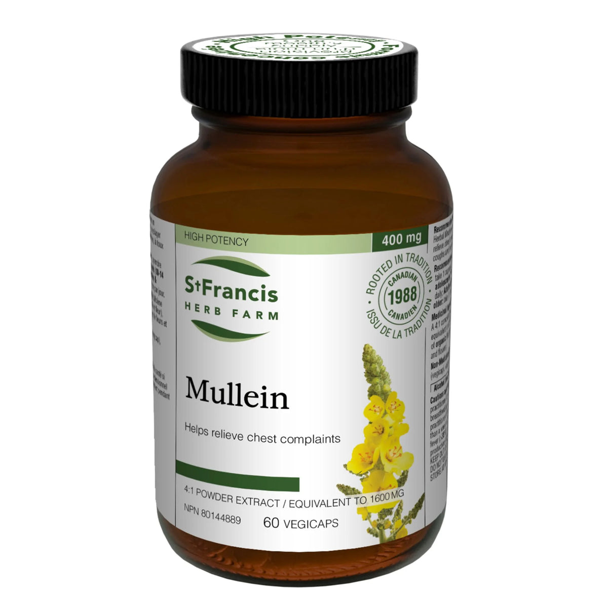 St. Francis Mullein 60 Vegetable Capsules