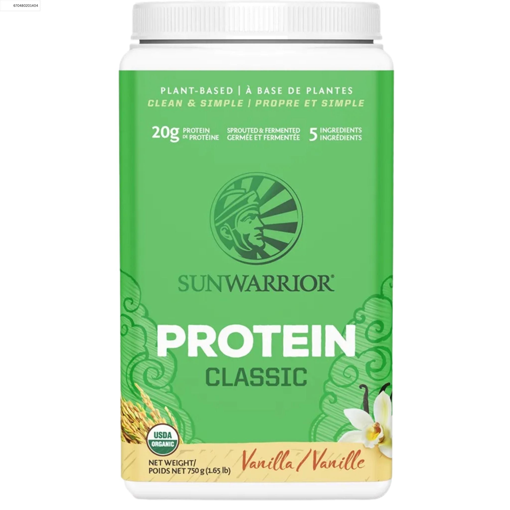 Sunwarrior Org Warrior Blend Protein Vanilla 750g - Nature's Source Inc