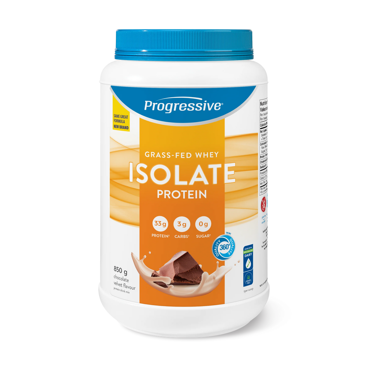 Progressive Grass-Fed Whey Isolate Chocolate 850g