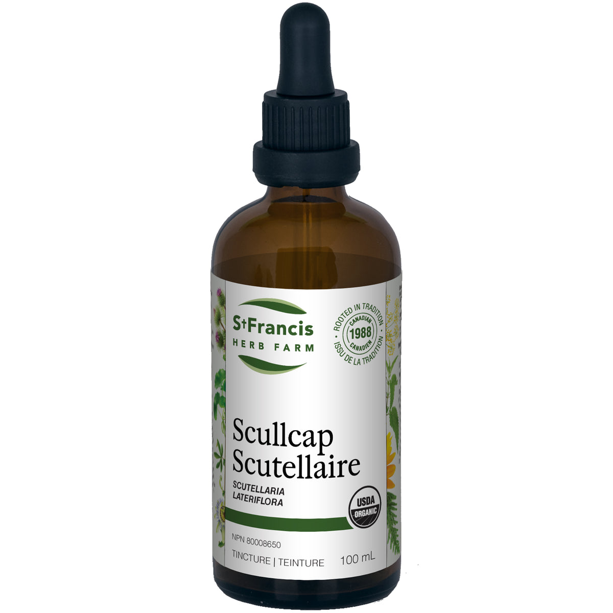 St. Francis Herb Organic Scullcap - 100ml - Nature's Source Inc