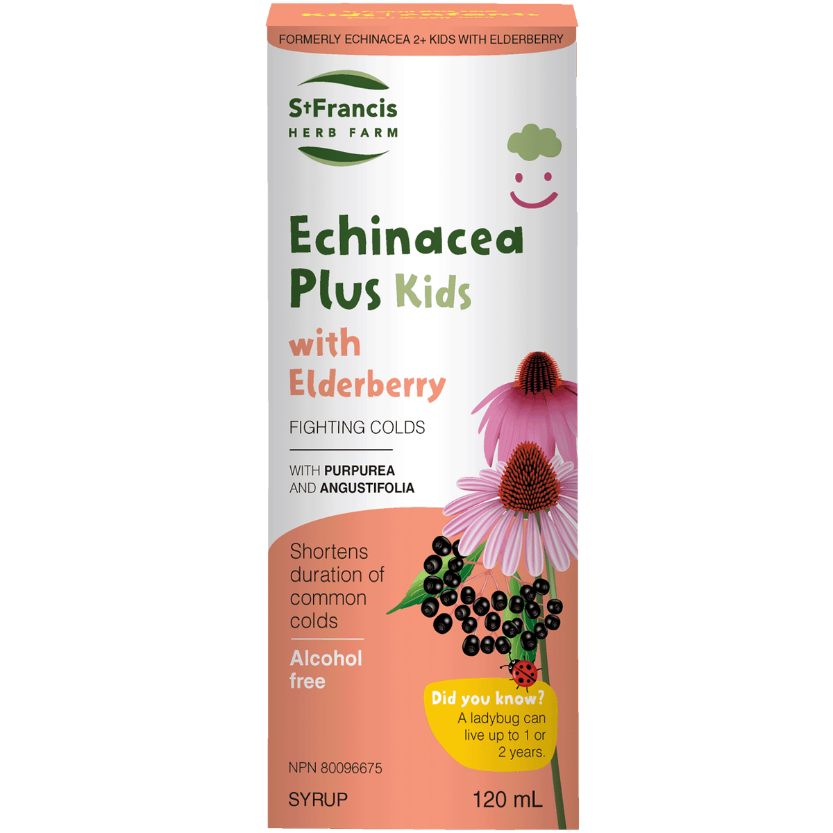 St. Francis Herb Farm Echinacea Plus Kids with Elderberry 120ml