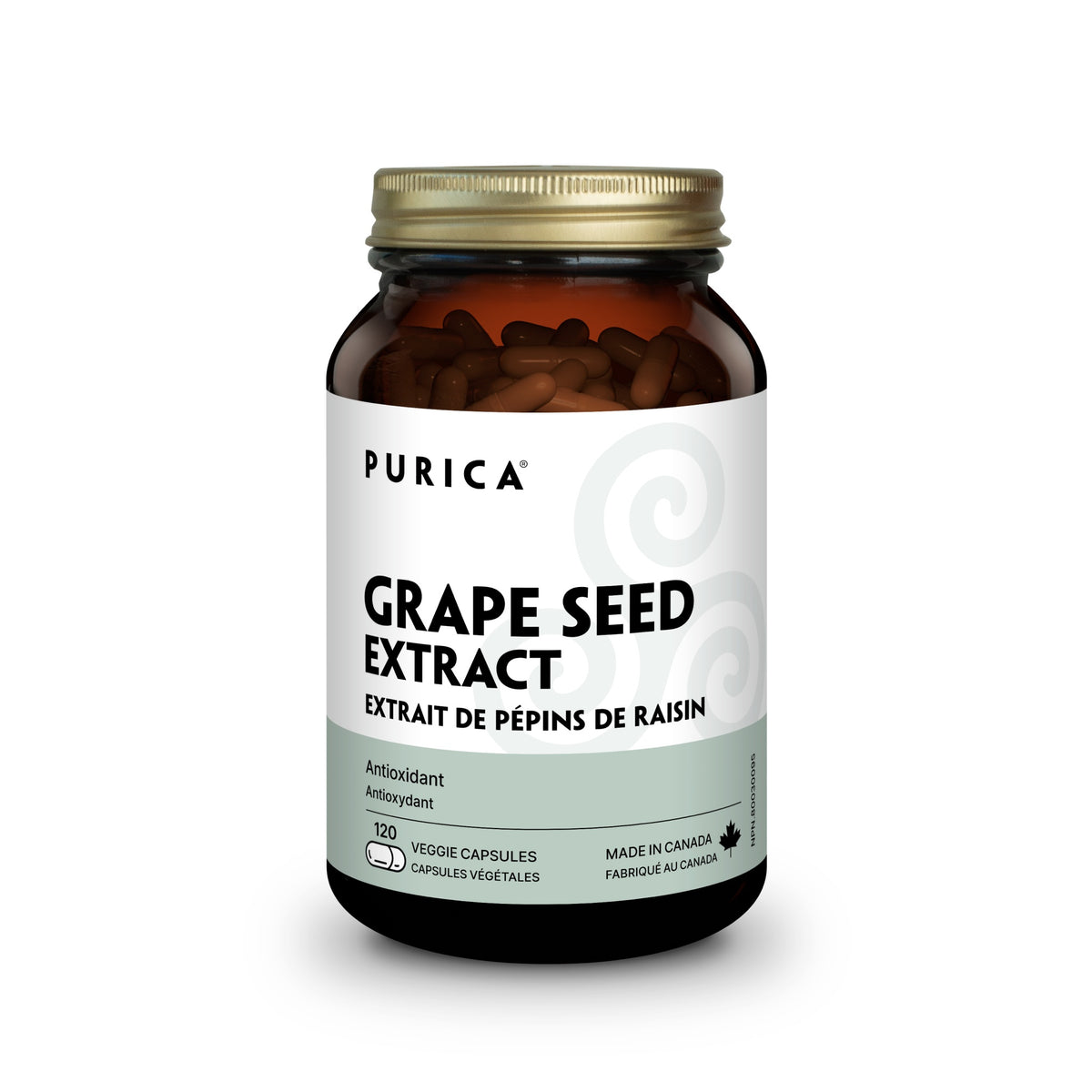 Purica Grapeseed 120 Vegan Capsules - Nature's Source Inc