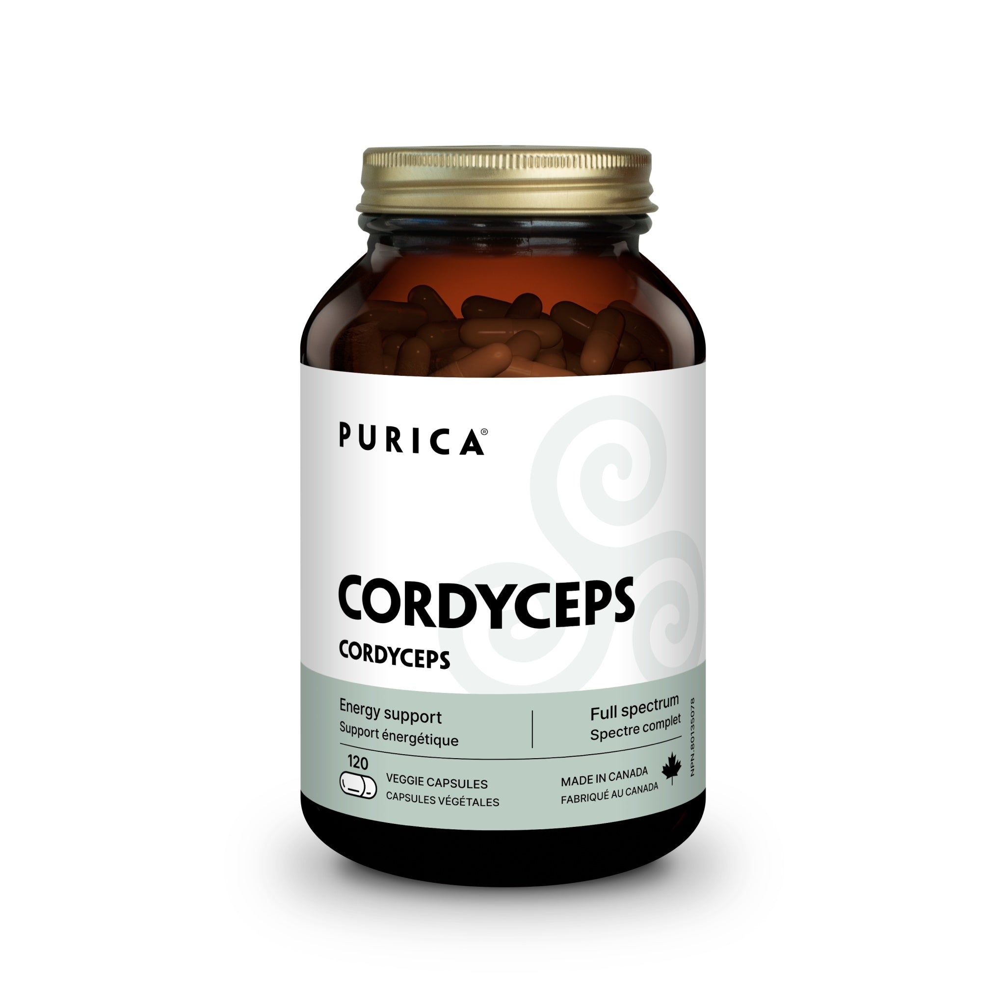 Purica Cordyceps 120 Vegan Capsules - Nature's Source Inc