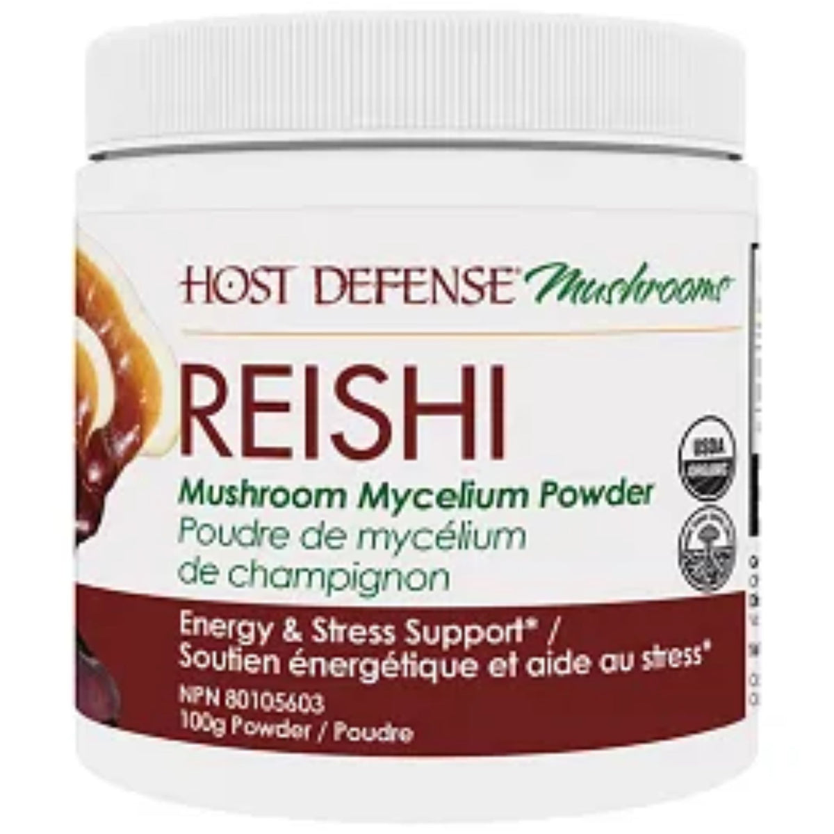 Host Defense Reishi Mushroom Mycelium Powder 100g