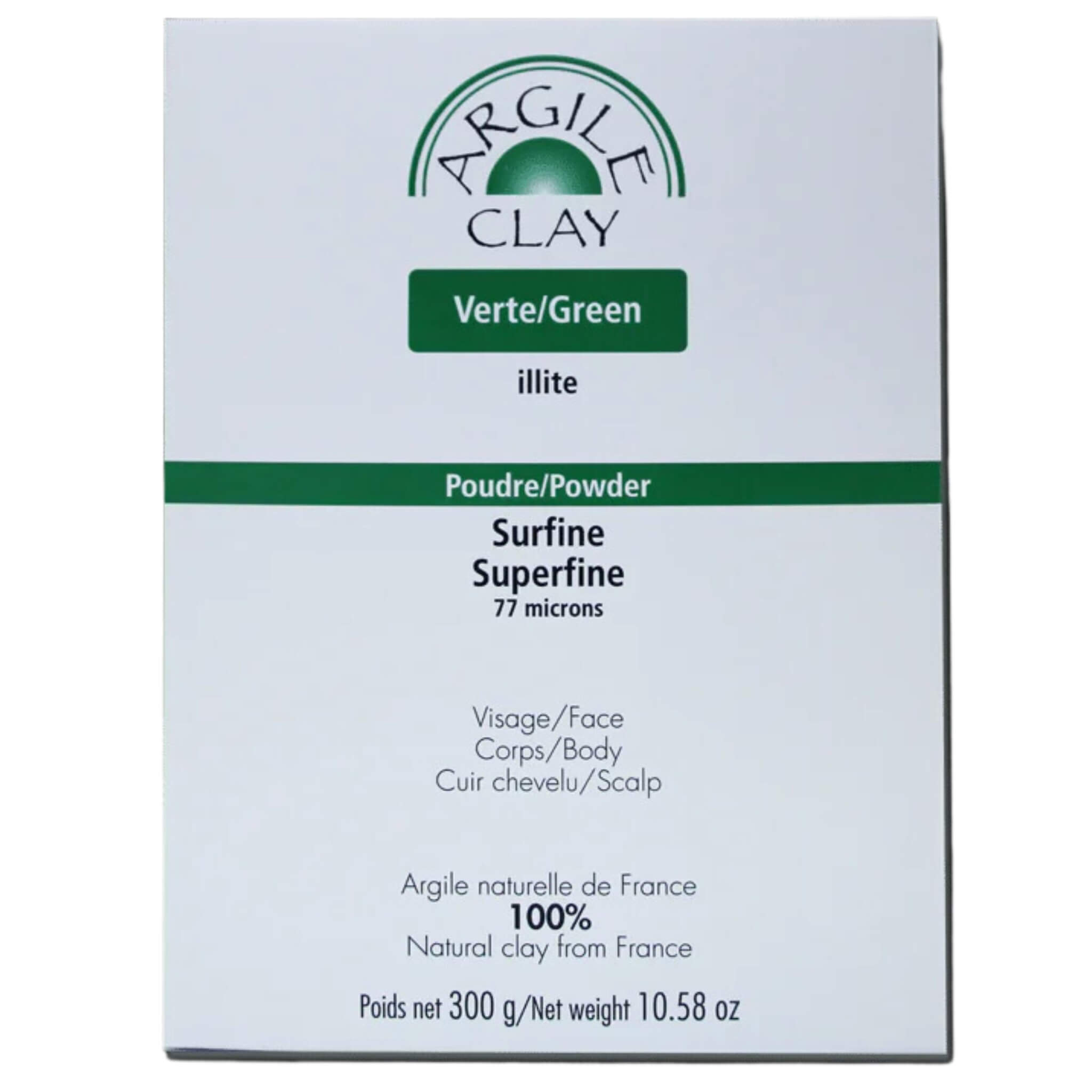 Homeocan-Argile Clay Green Illite Super Fine Powder Clay 300g