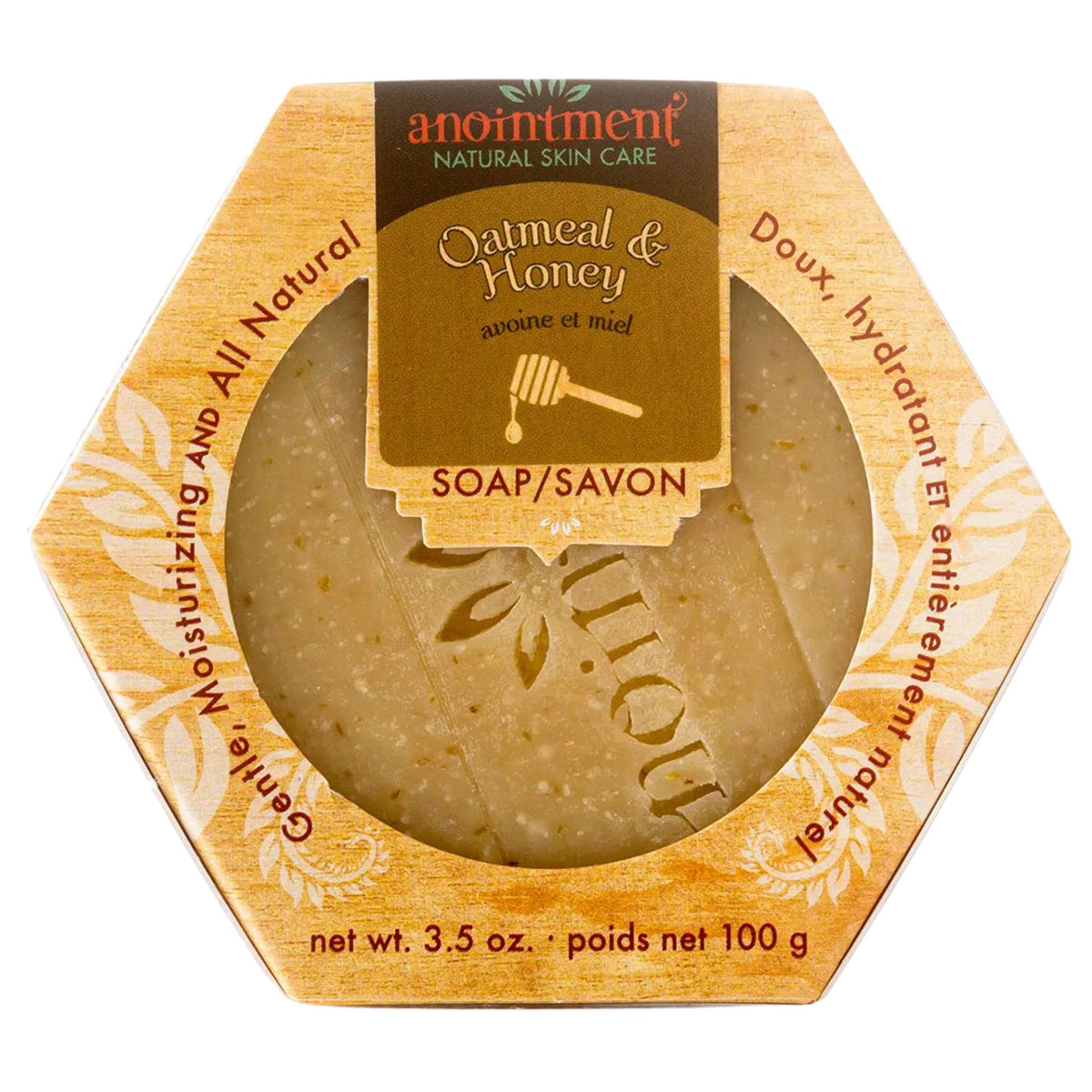 Anointment Natural Skin Care Oatmeal & Honey Soap 100g - Nature's Source Inc