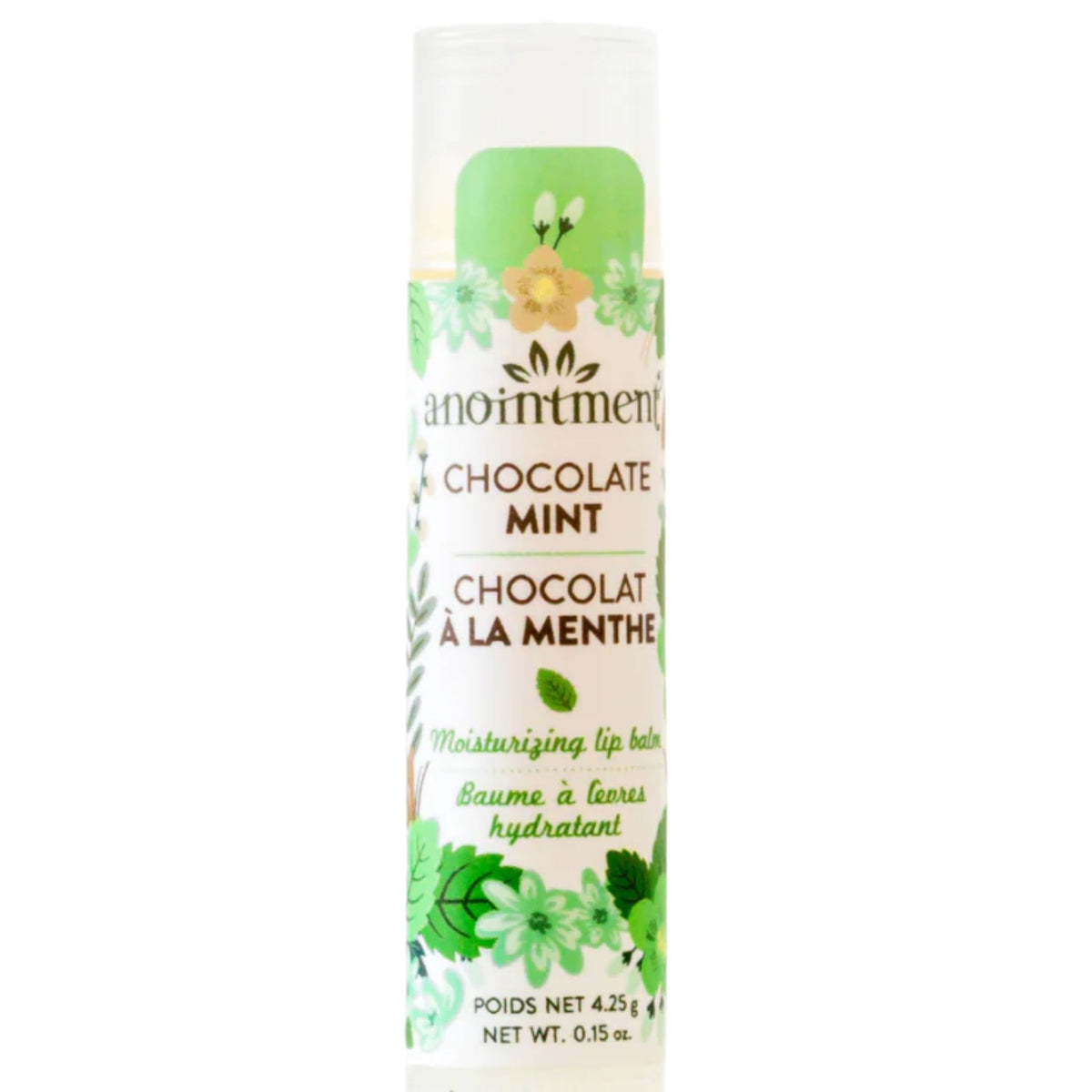Anointment Natural Skin Care Chocolate Mint Lip Balm 4.25g - Nature's Source Inc
