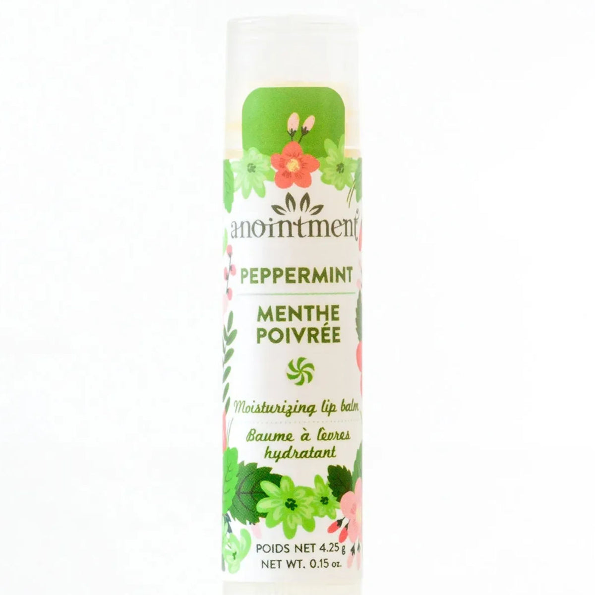 Anointment Natural Skin Care Peppermint Lip Balm 4.25g - Nature's Source Inc