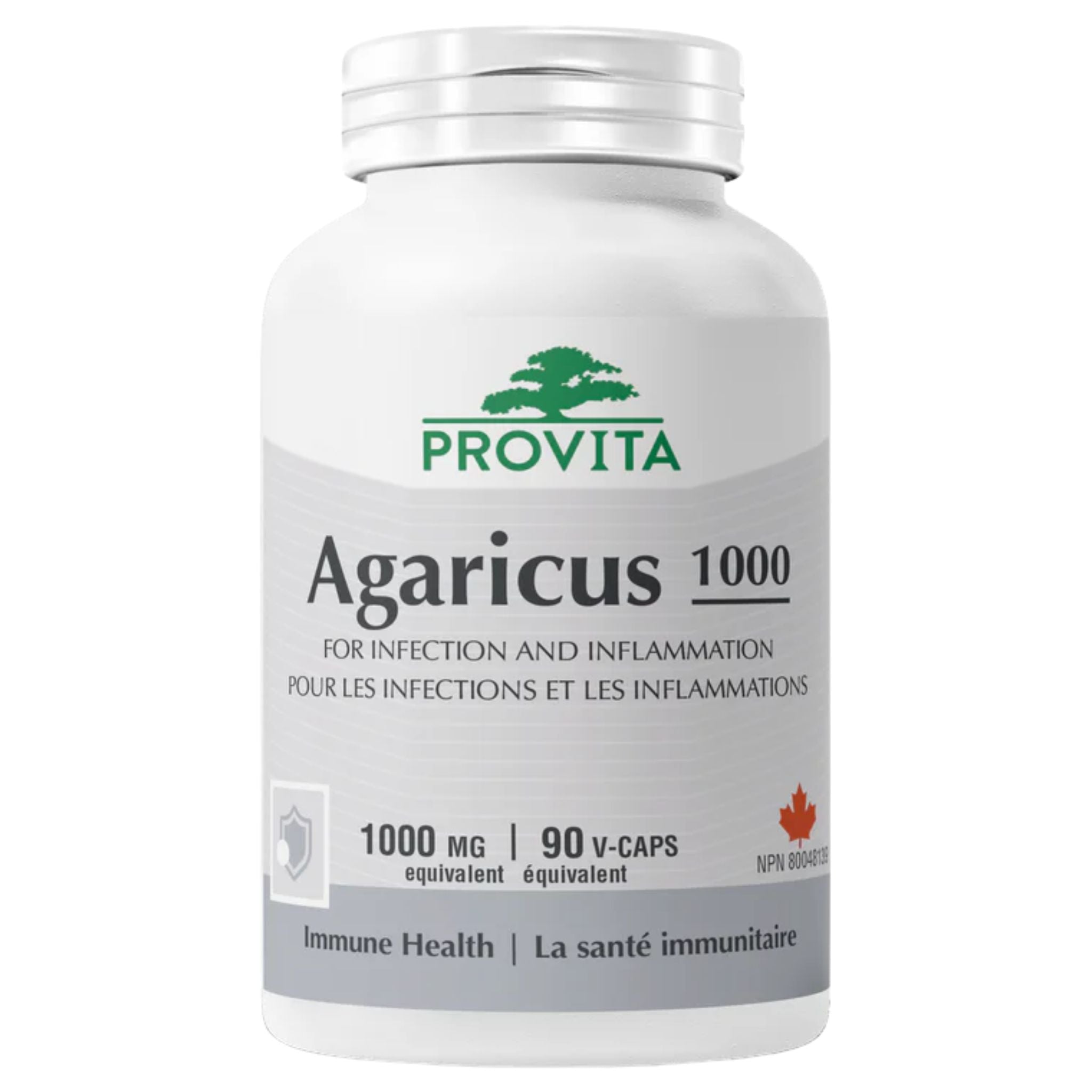 Provita Agaricus 1000 90 Vegan Capsules - Nature's Source Inc