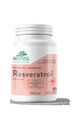 Provita Resveratrol Forte 90 Vegan Capsules - Promotes Cardiovascular Health and Mind, Antioxidants Property, Reduces Oxidative Stress and Inflammation