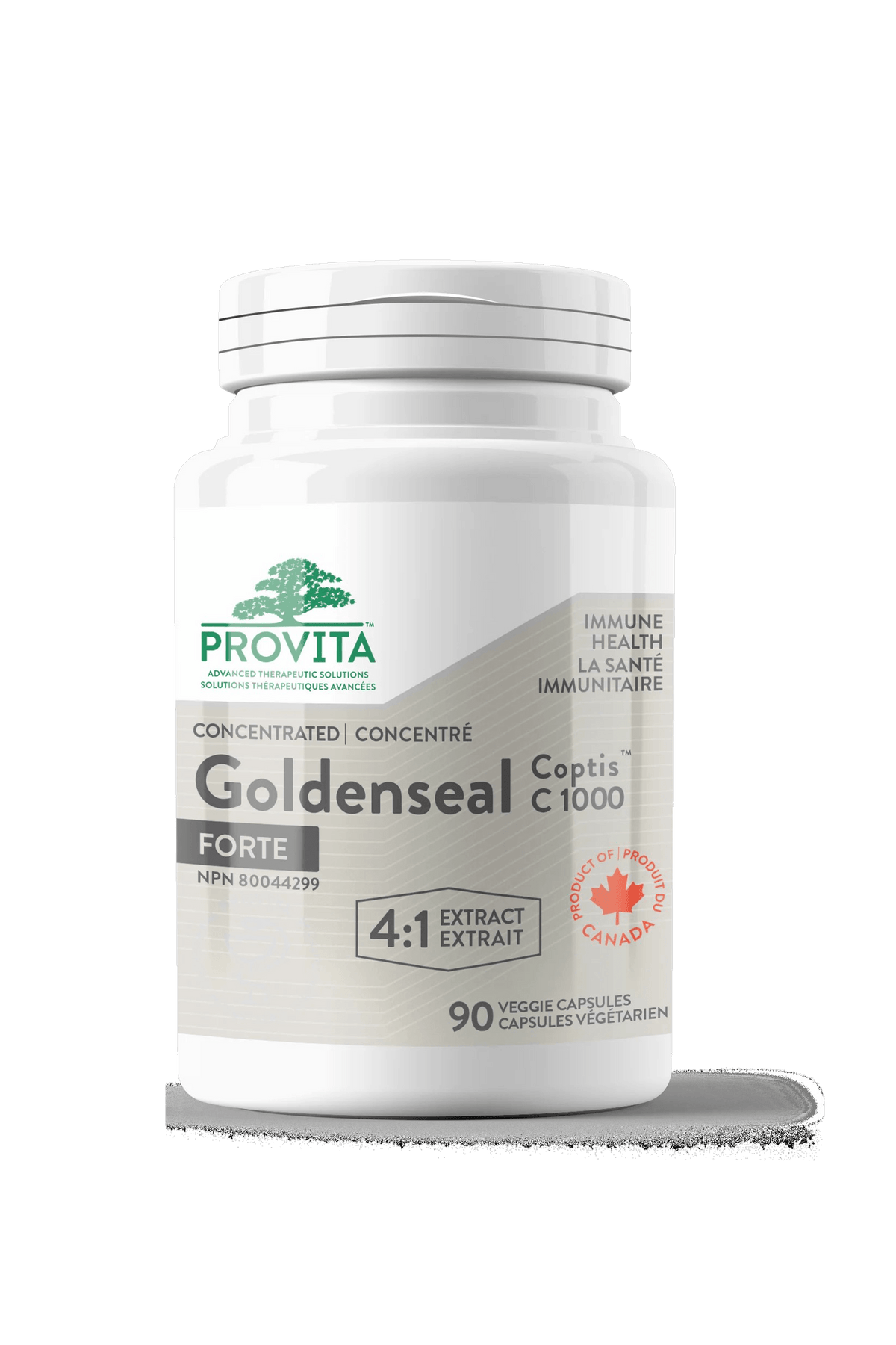 Provita Goldenseal Coptis C1000, 90 Vegan Capsules - Antibacterial Properties, Supports Digestion Spleen Function, Balances Homeostasis, Clears Heat Toxins