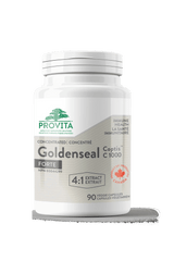 Provita Goldenseal Coptis C1000, 90 Vegan Capsules - Antibacterial Properties, Supports Digestion Spleen Function, Balances Homeostasis, Clears Heat Toxins