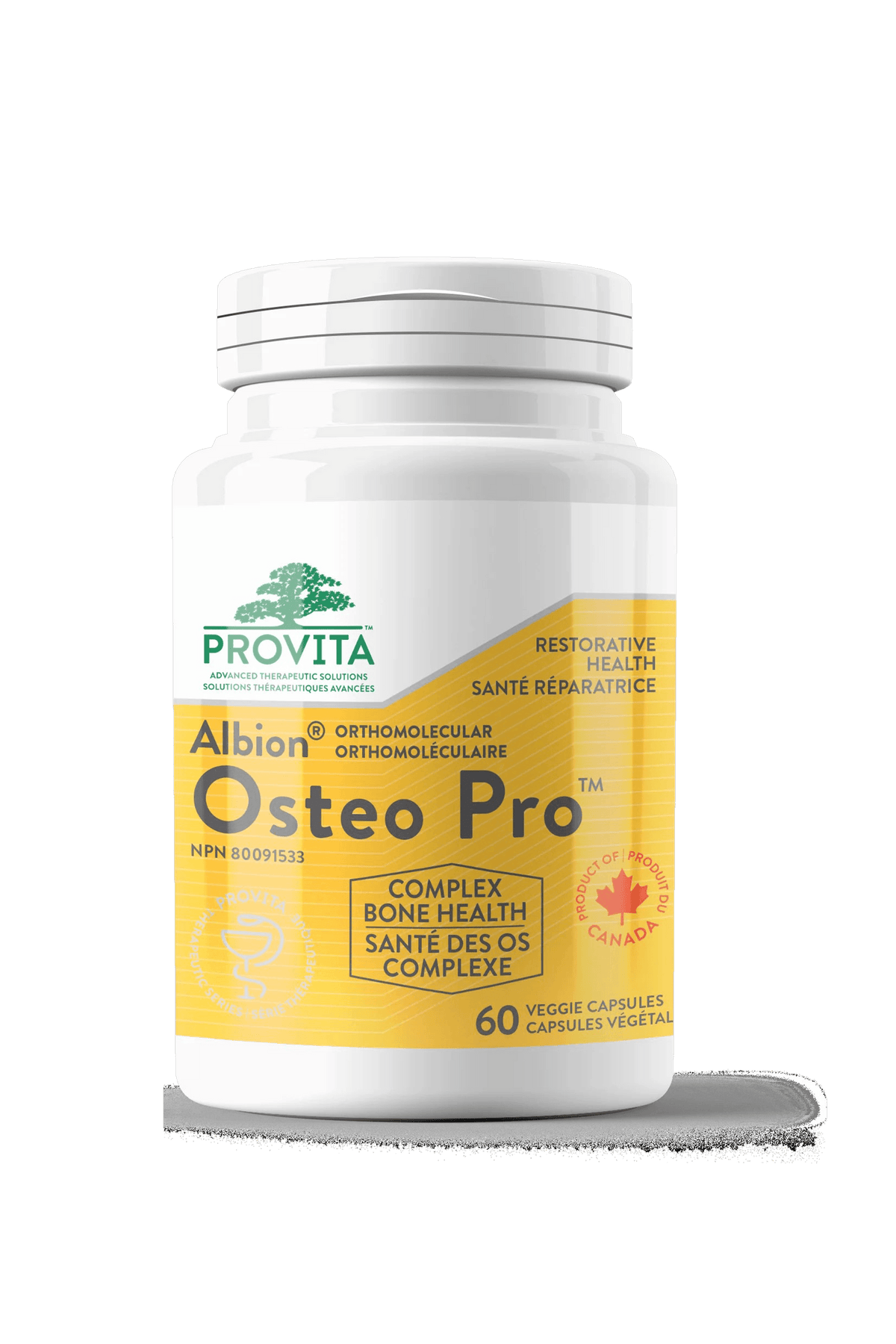 Provita Osteo Pro 60 Vegan Capsules - Support Bone Health and Development, Avoid Bone Fractures, Promotes Teeth Health