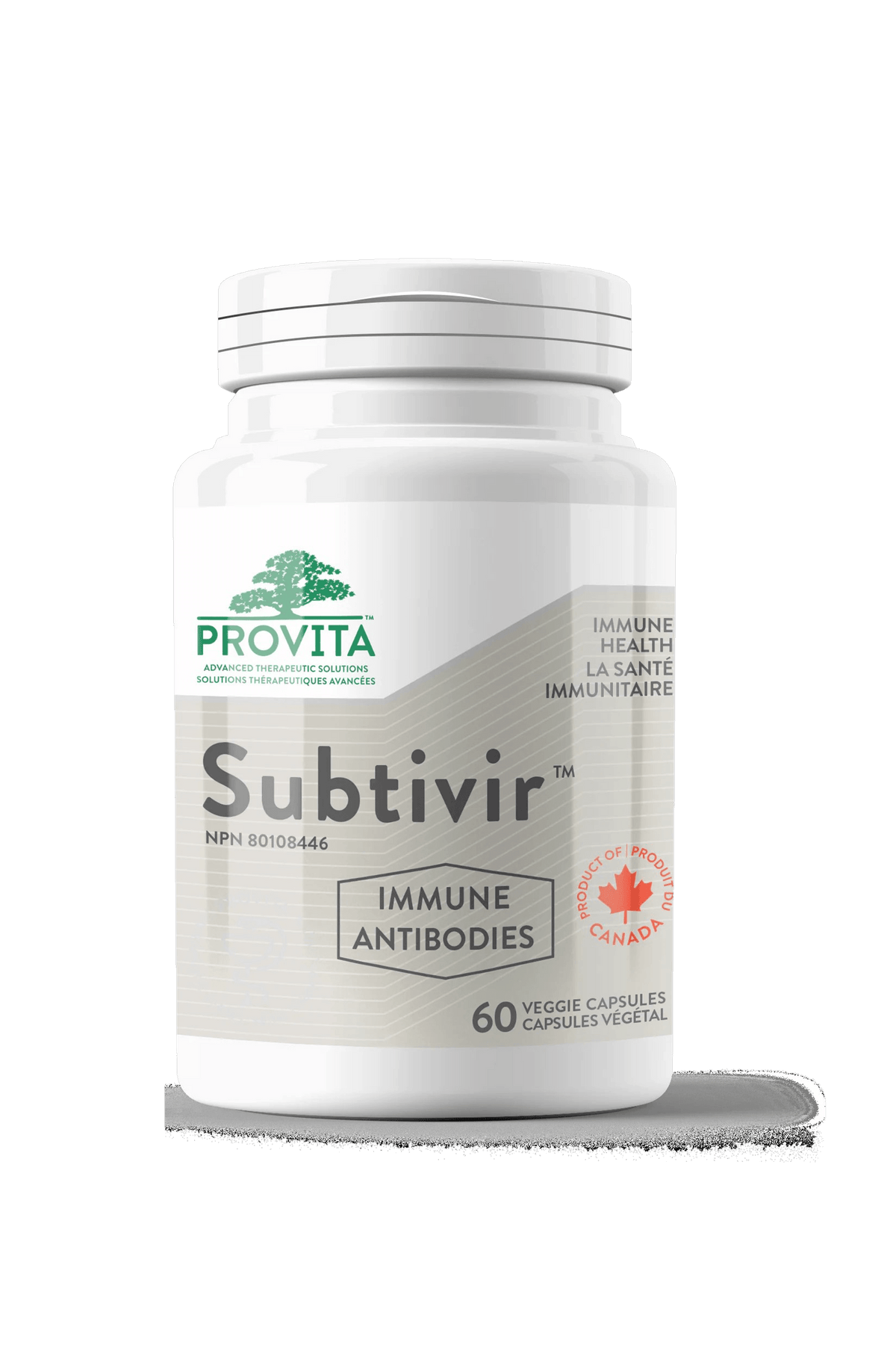 Provita Subtivir 60 Vegan Capsules - Stimulates Immune Function, Support Antibody Production, Provides Immunoglobulin G (IGG), Promotes Immunoglobulin A (IGA) Production