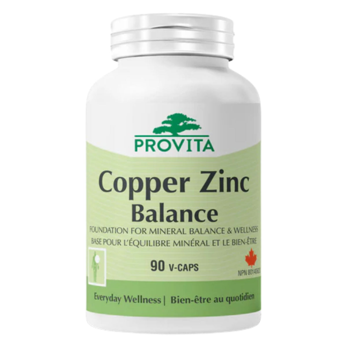 Provita Copper Zinc Balance 90 Vegetable Capsules - Nature's Source Inc