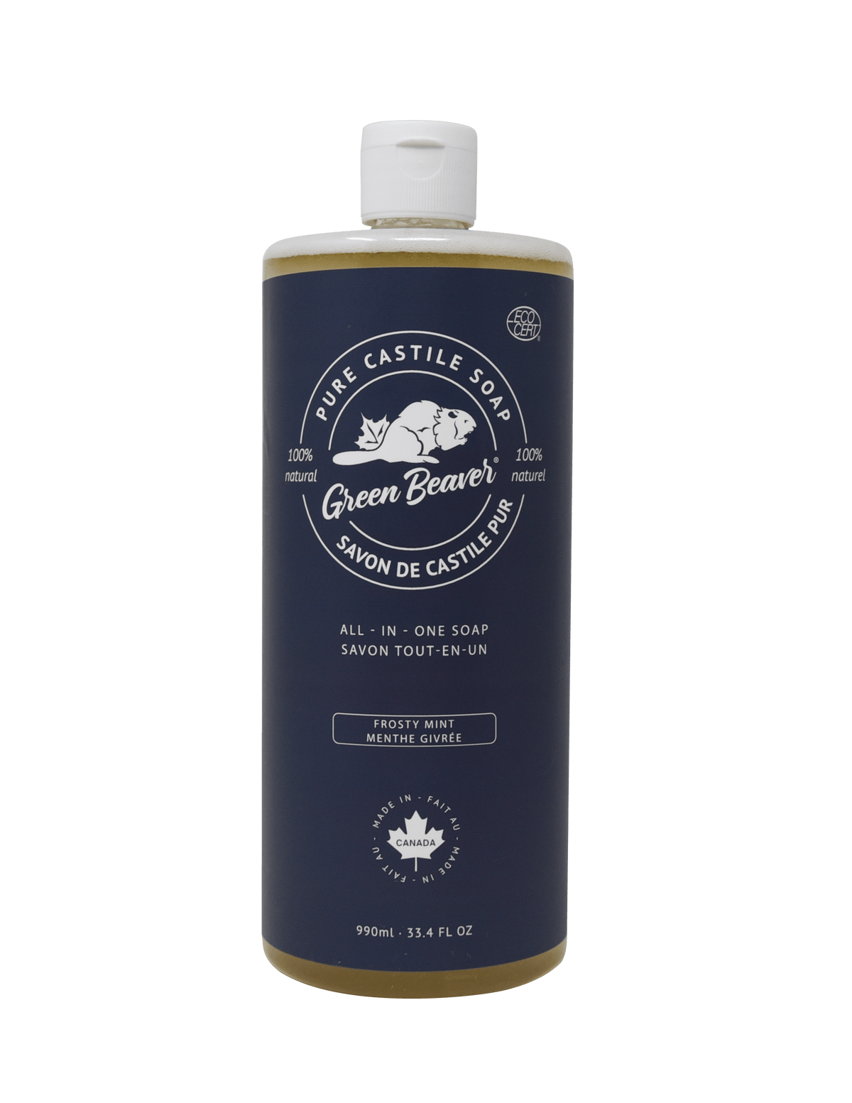 Green Beaver Frosty Mint Castile Soap 990ml