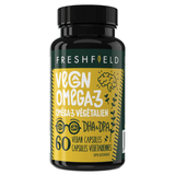 FreshField Vegan Omega - 3 DHA + DPA 60 Vegan Capsules - Supports Cognitive Health And Healthy Aging, Plant - Based Omega - 3 Supplement That Promotes Overall Brain Function, and Enhance Heart, Joint, Cognitive Health - Nature's Source Inc