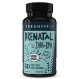FreshField Prenatal DHA 60 Vegan Capsules - Supports Healthy Fetal And Infant Development, Plant - Based Compostable And Recyclable Packaging, Suitable For Mother's Health Throughout Pregnancy, Eco - Friendly Packaging - Nature's Source Inc