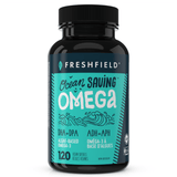 FreshField Ocean Saving Omega 3 DHA+DPA 120 Vegan Softgels - Help Maintain Cognitive Function, Cardiovascular Health, And Joint Mobility, Sustainable Alternative To Fish Oil, Easy - To - Swallow Tapioca - Based Brain Boost - Nature's Source Inc