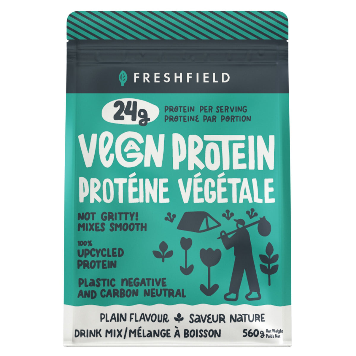 Freshfield Vegan Protein Plain Flavour 560g - Nature's Source Inc