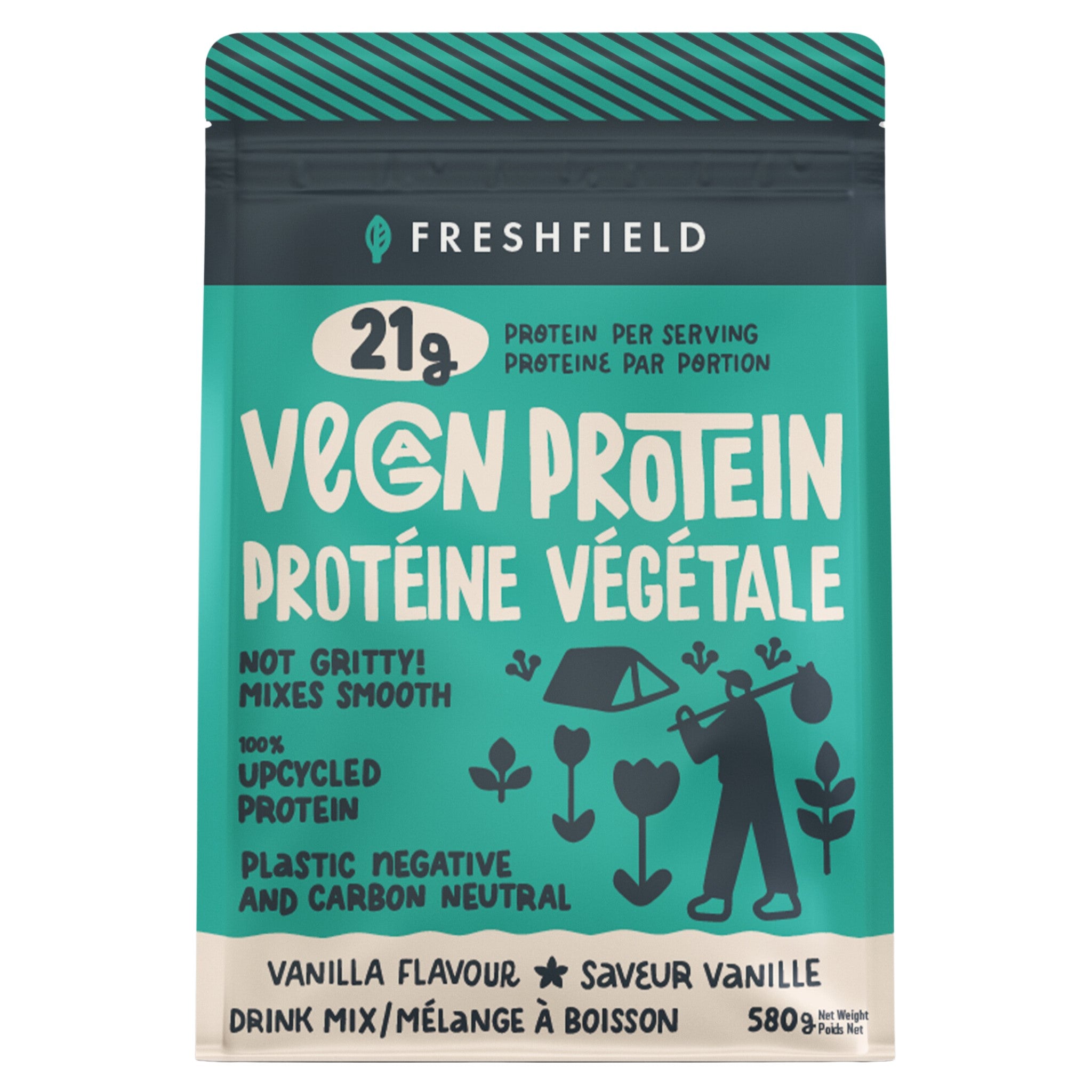 Freshfield Vegan Protein Vanilla Flavour 580g - Nature's Source Inc