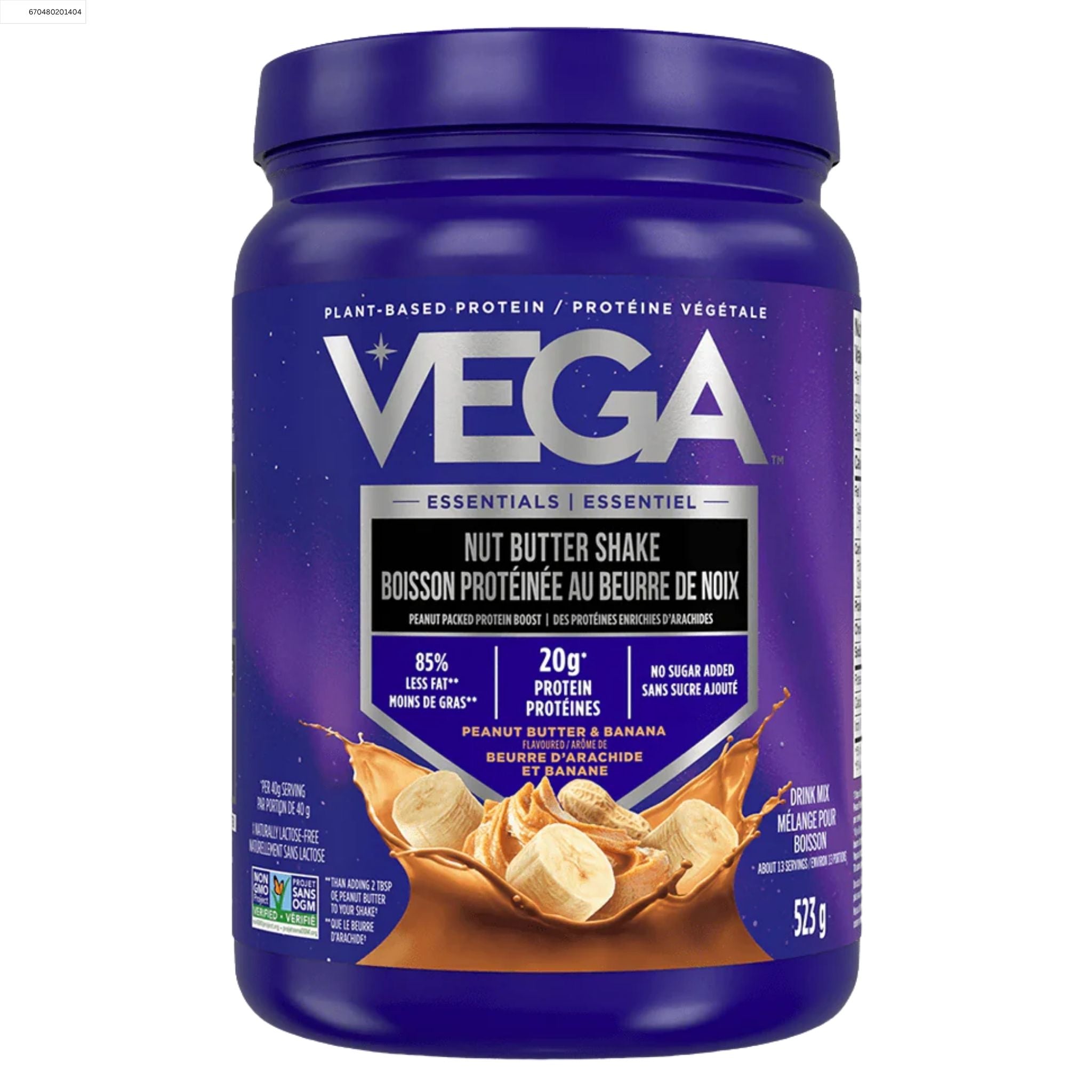 Vega Nut Butter Shake Peanut Butter & Banana 523g - Nature's Source Inc