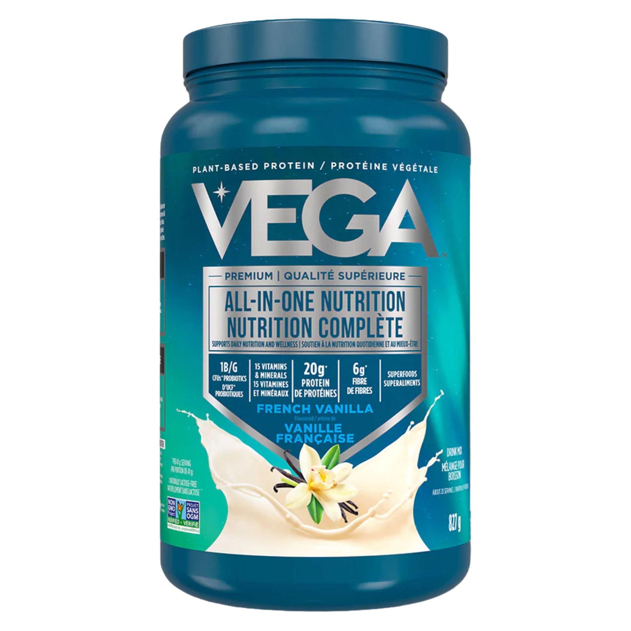 Vega All - In - One Nutrition French Vanilla 827g - Nature's Source Inc